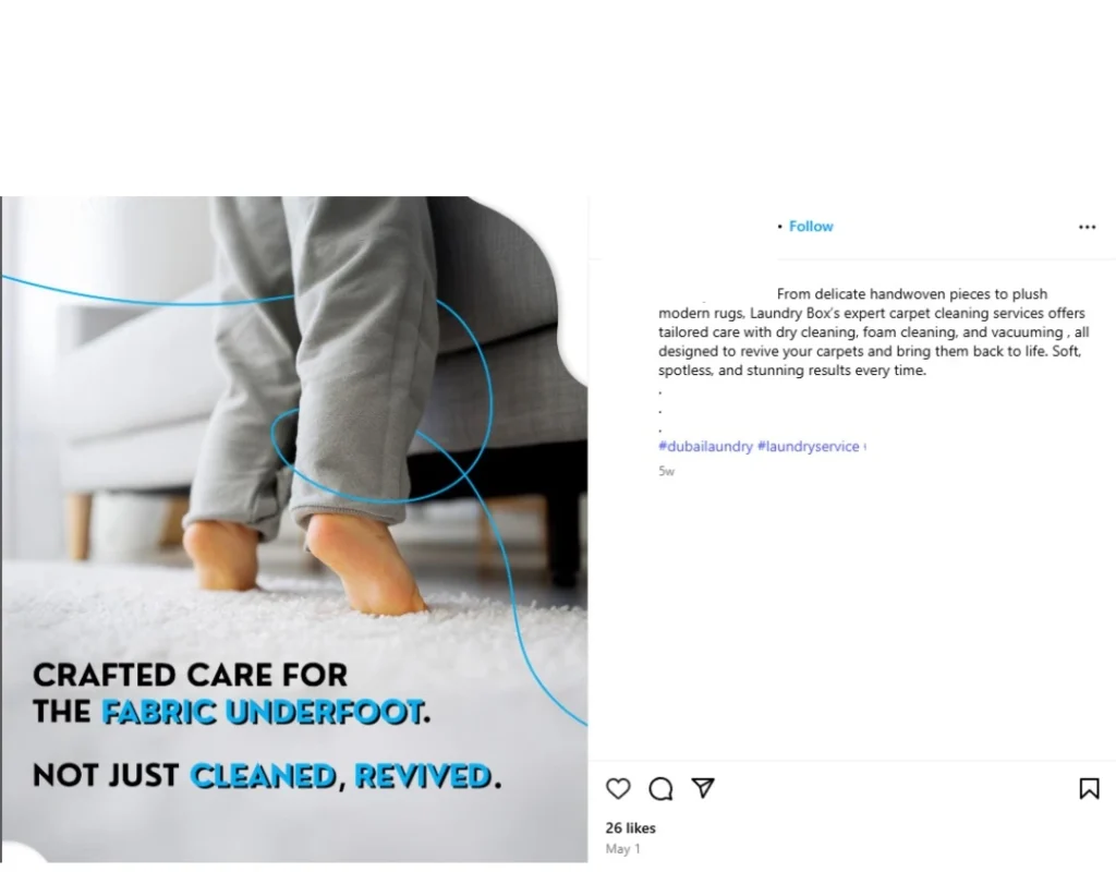 White carpet, white sofa, child's legs, blue wavy line